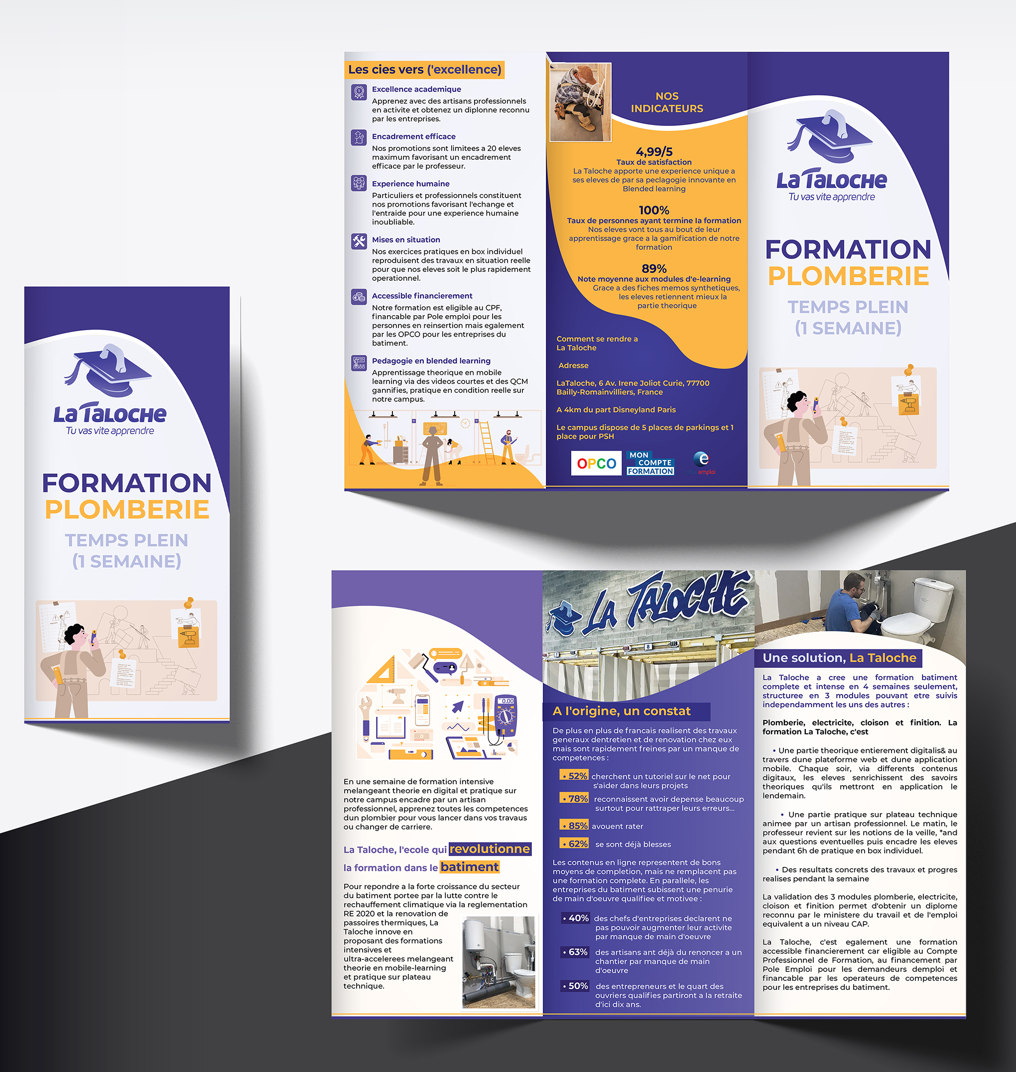 Brochure Design by creativemood438 for La Taloche | Design #29441369