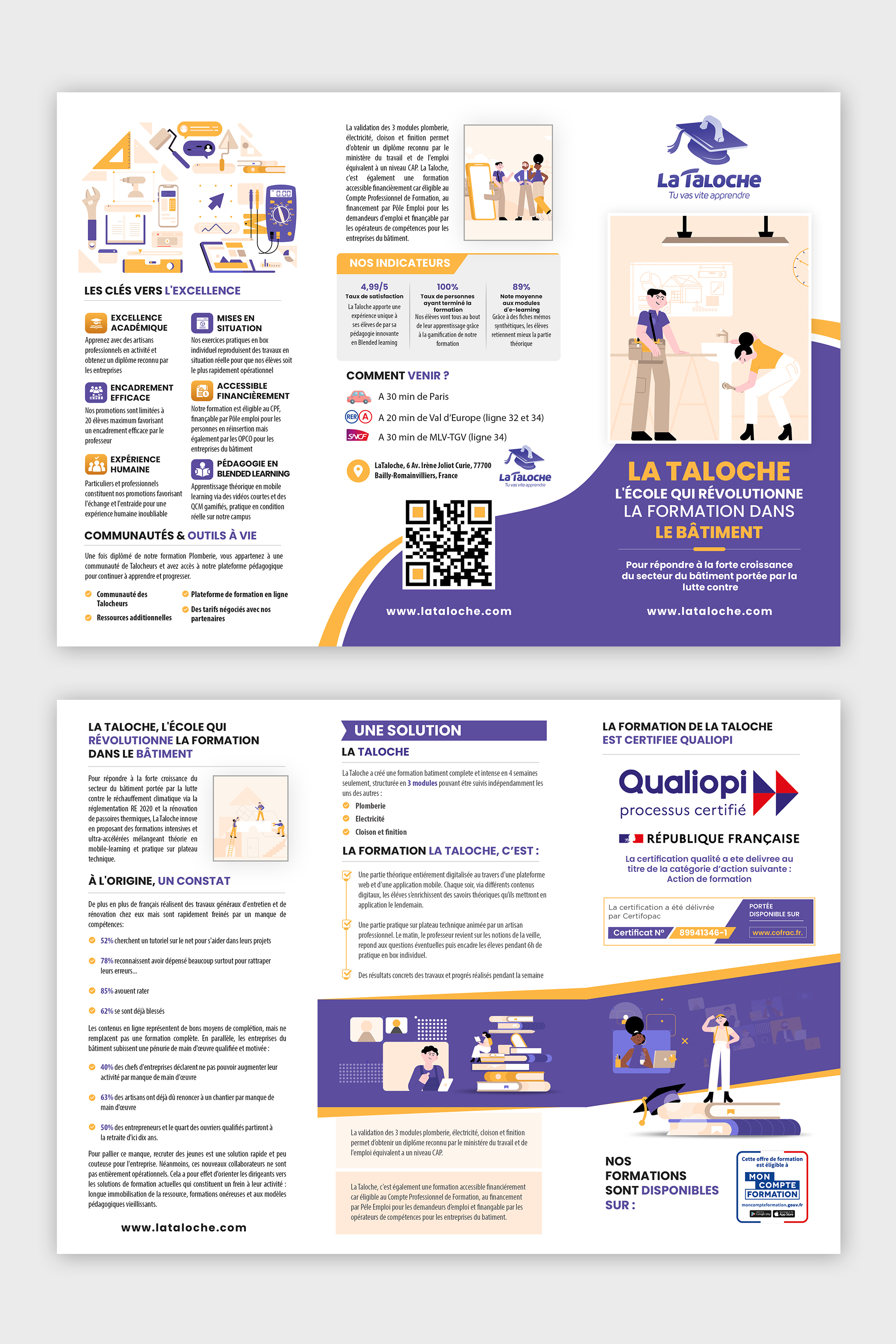 Brochure Design by debdesign for La Taloche | Design #29457751