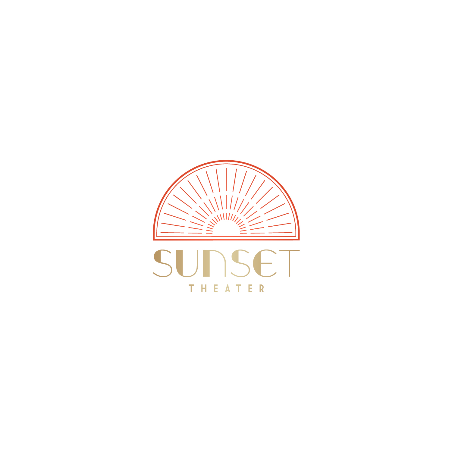 Logo-Design von Nglray für Sunset theater | Design #29429002