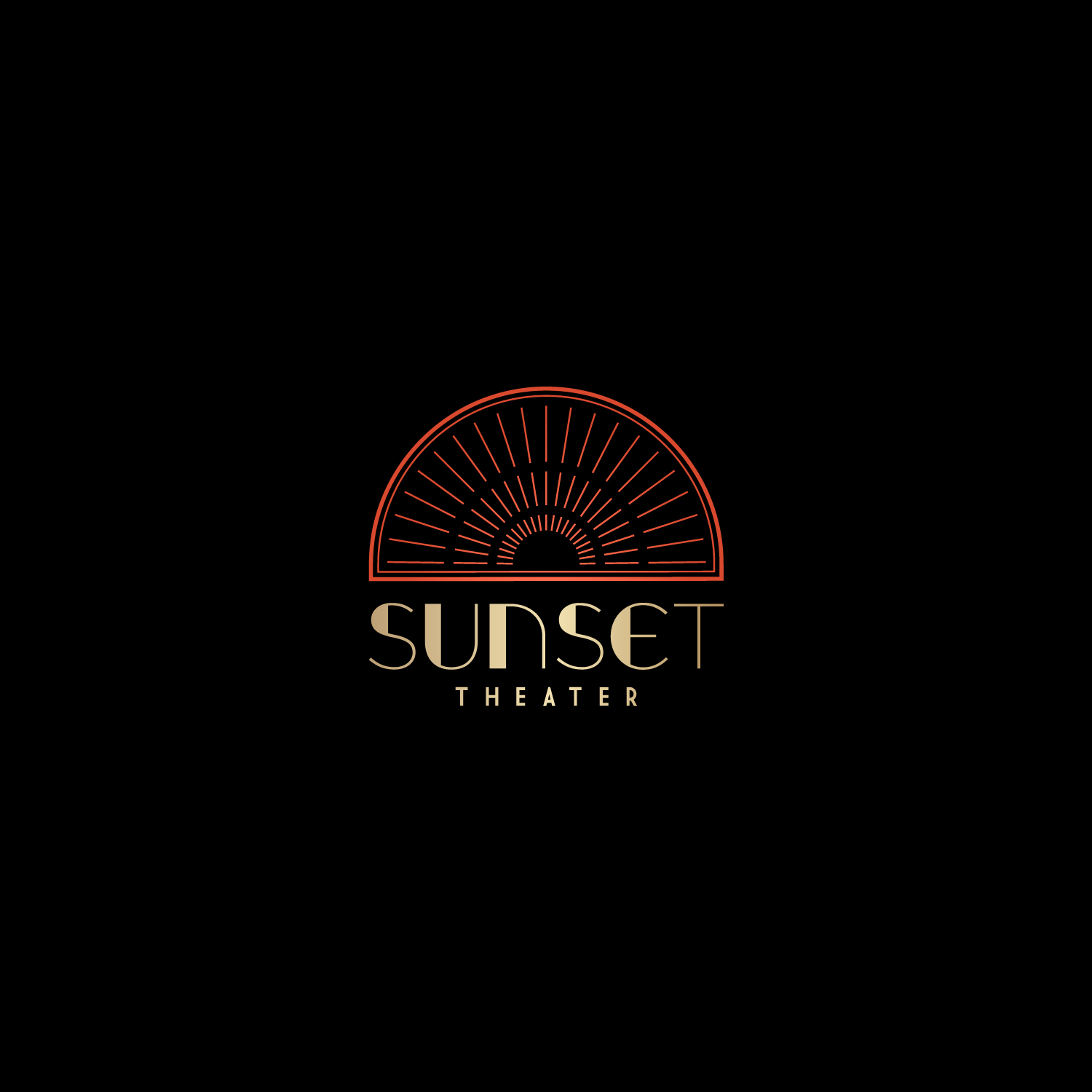 Logo-Design von Nglray für Sunset theater | Design #29429003
