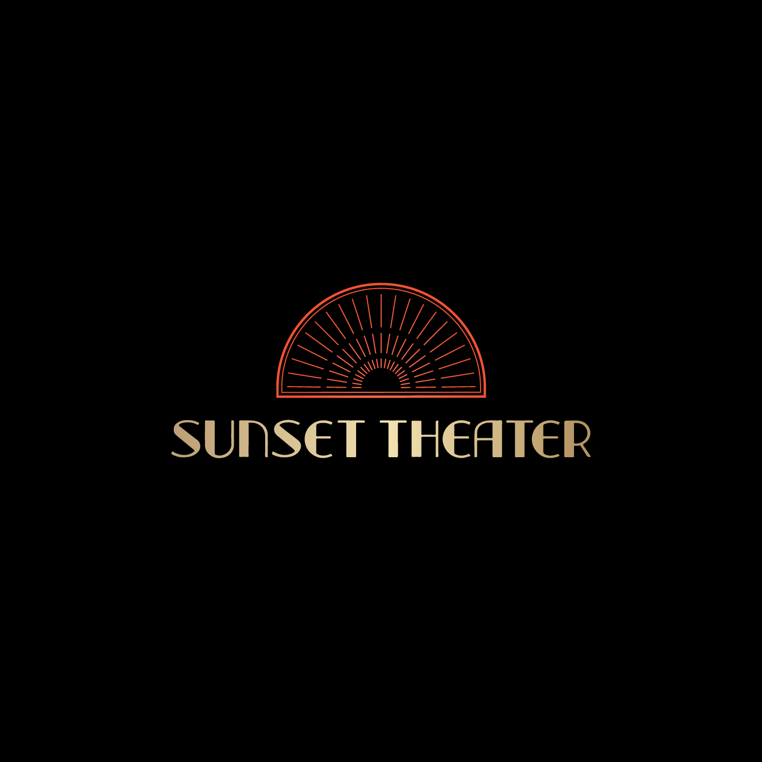Logo-Design von Nglray für Sunset theater | Design #29431689