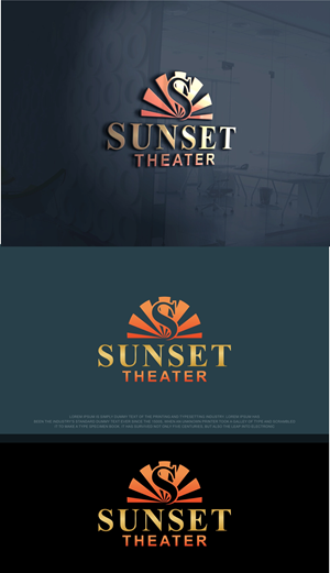 Logo Design by fly  design for Sunset theater | Design: #29418871