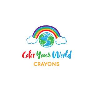 Color Your World Crayons IMAGINE COLOR CREATE | Logo Design by JohnnyCactus