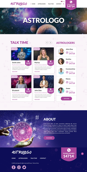 Web Design by pb for VIP TELEMEDIA EL800997669 | Design #29430421