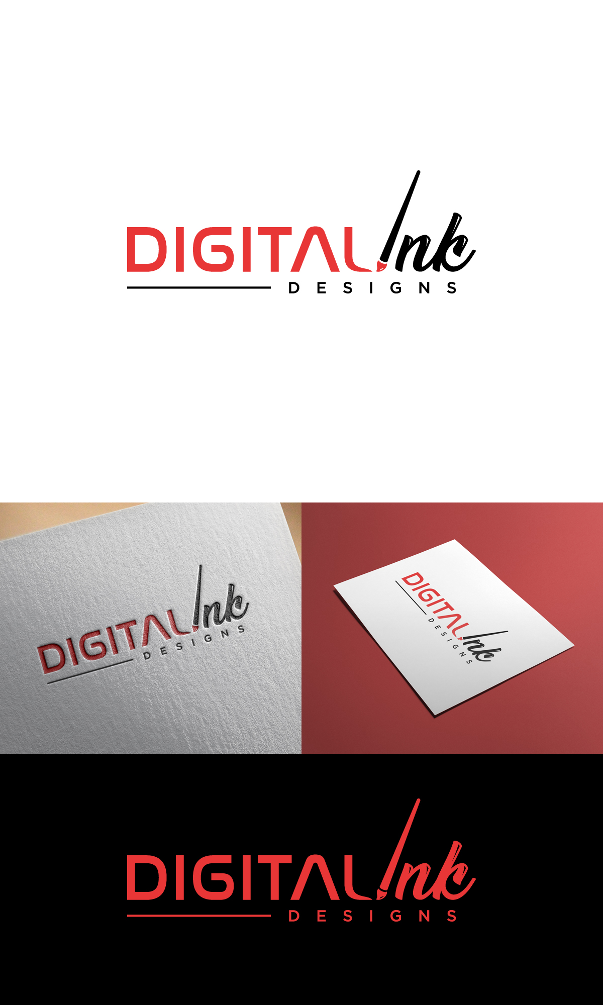 Logo Design by NineOwl for Digital Ink Designs | Design #29423807
