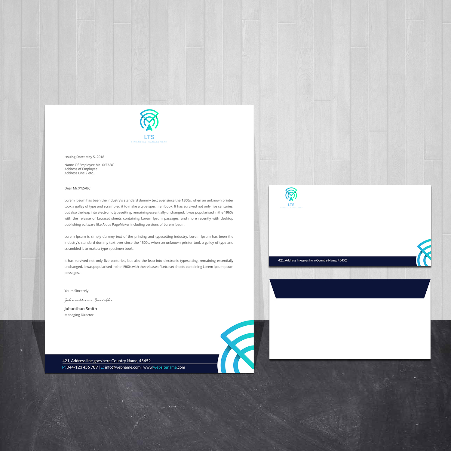 Stationery Design by Creations Box 2015 for Sentinel Way | Design #29432124