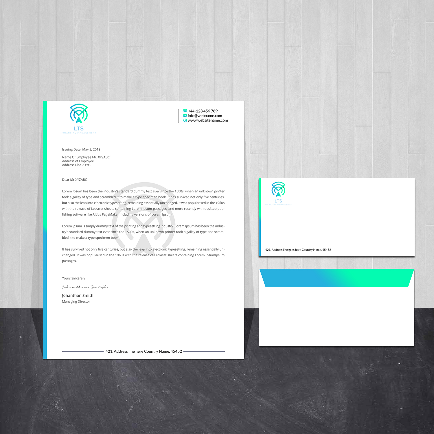 Stationery Design by Creations Box 2015 for Sentinel Way | Design #29432126