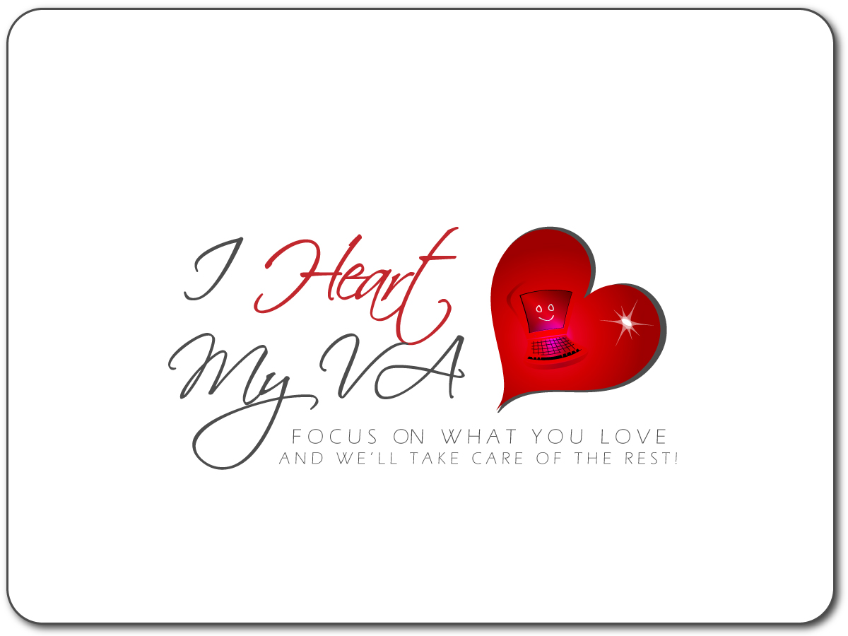 Logo Design by UsBeingUs.com - Debs for I Heart My VA | Design #67137