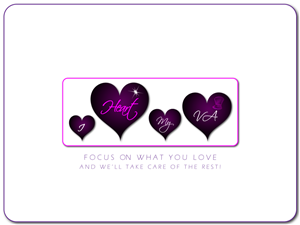 Logo Design by UsBeingUs.com - Debs for I Heart My VA | Design: #67139