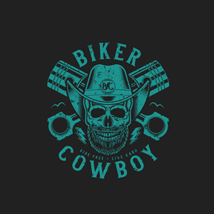 "B/C" on the cowboy hat with a lightning bolt in between instead of the / symbol. B/C stands for Biker Cowboy. I included an example and am using the TM Stanley font. | Design de Logo par Storebuilder Designs