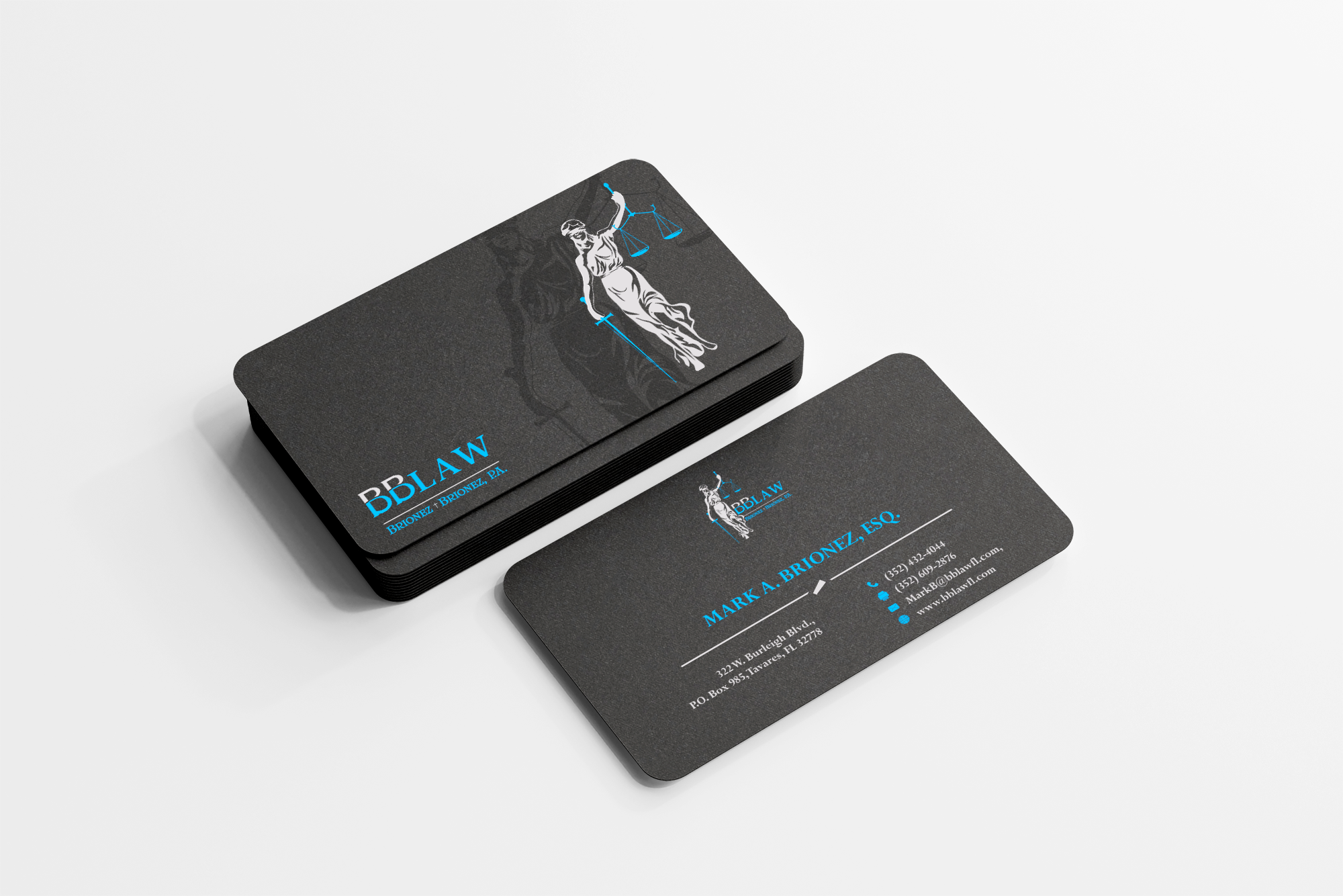 Business Card Design by Cahanusy for Brionez + Brionez, P.A. | Design #29435345