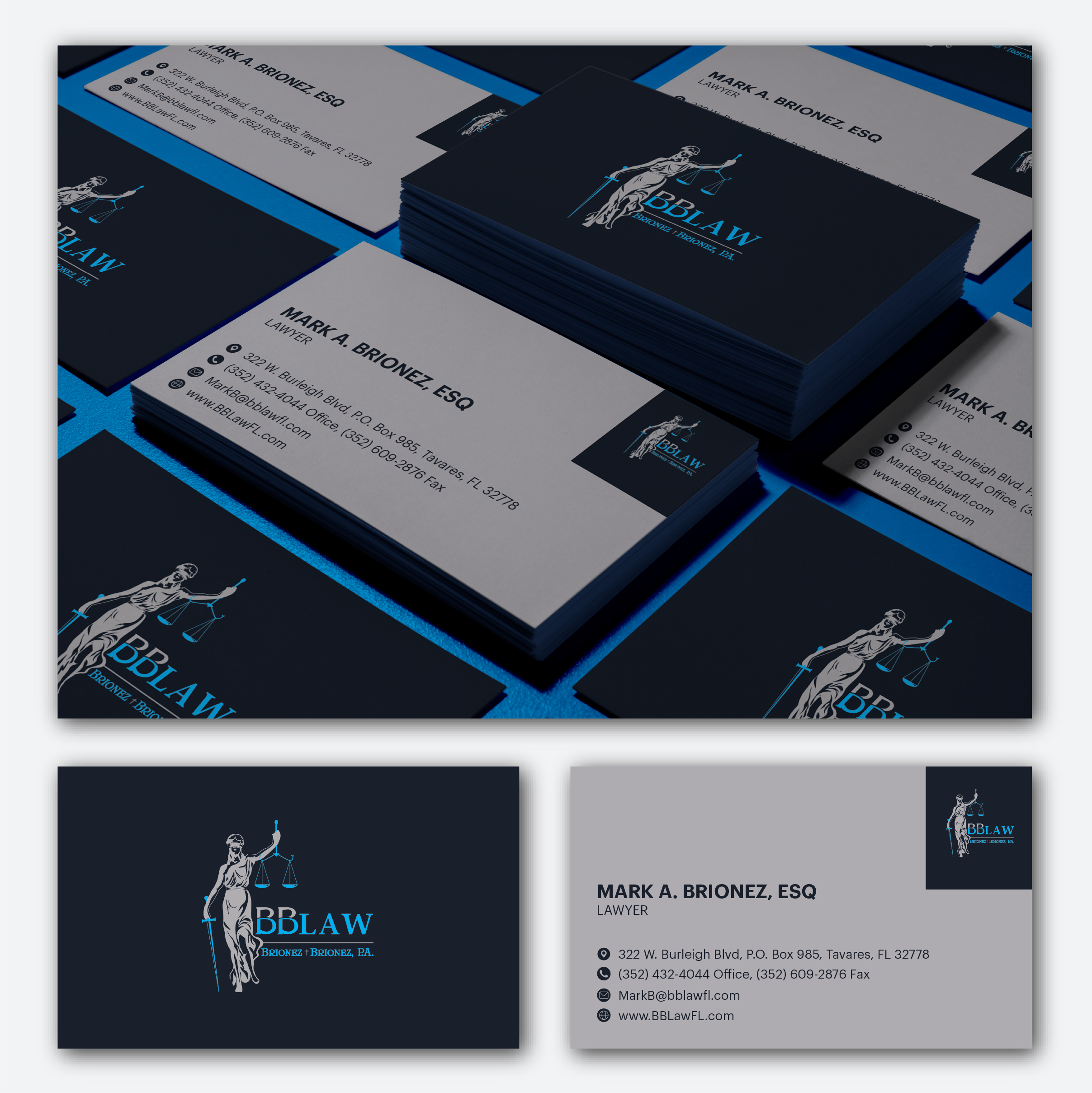 Visitenkarten-Design von Design By Muila für Brionez + Brionez, P.A. | Design #29431131