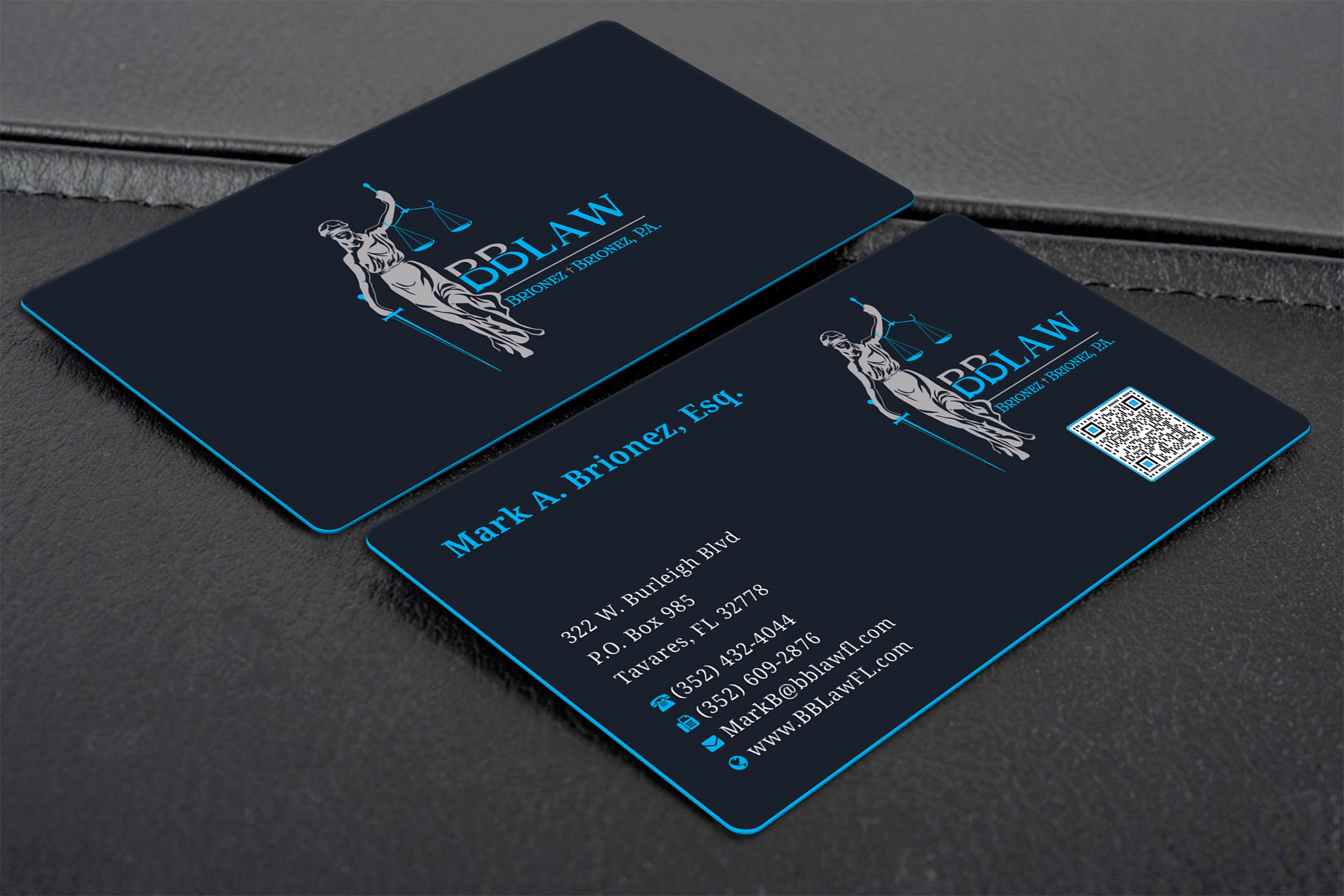 Business Card Design by Creative Moon Design for Brionez + Brionez, P.A. | Design #29436799