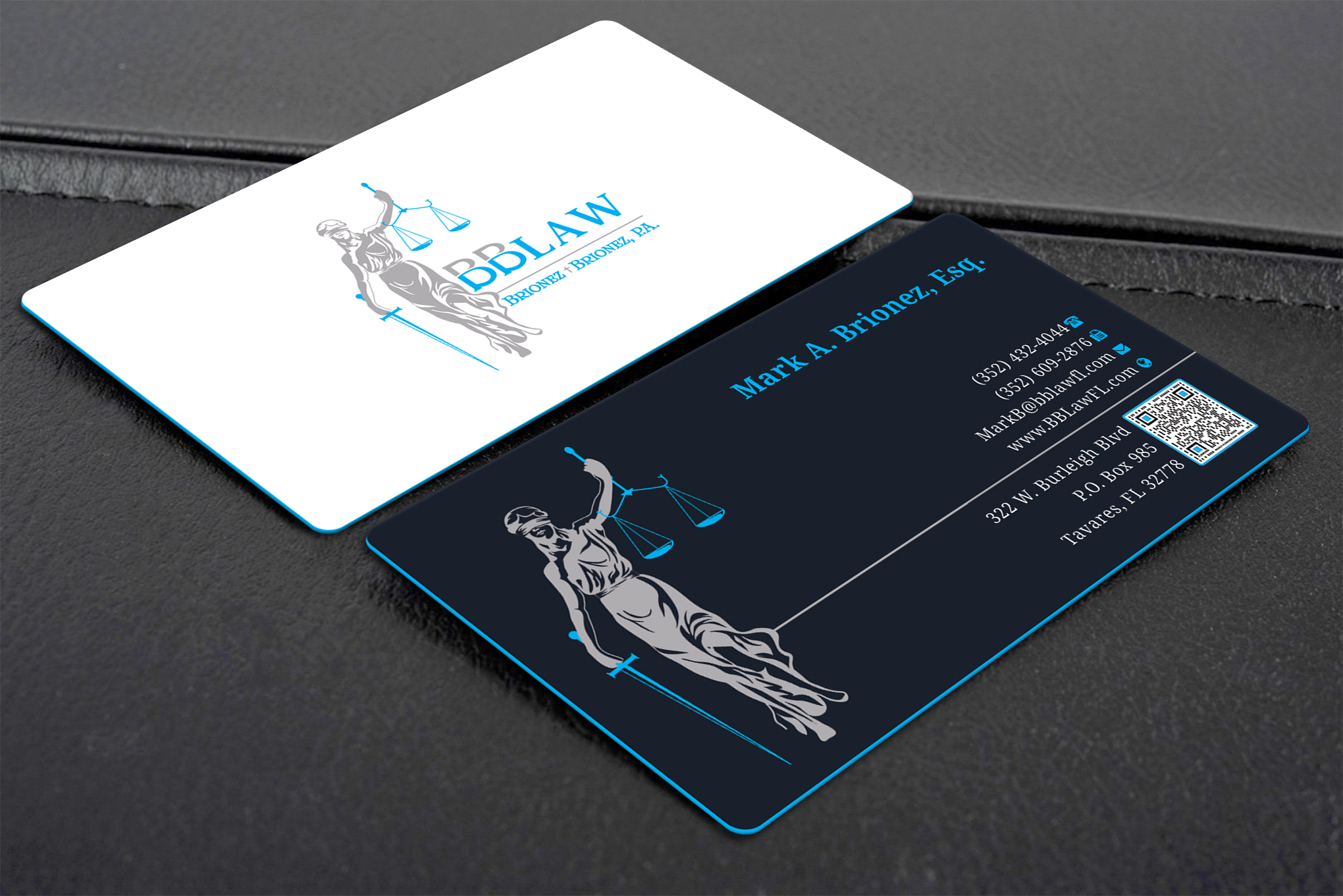 Business Card Design by Creative Moon Design for Brionez + Brionez, P.A. | Design #29436805