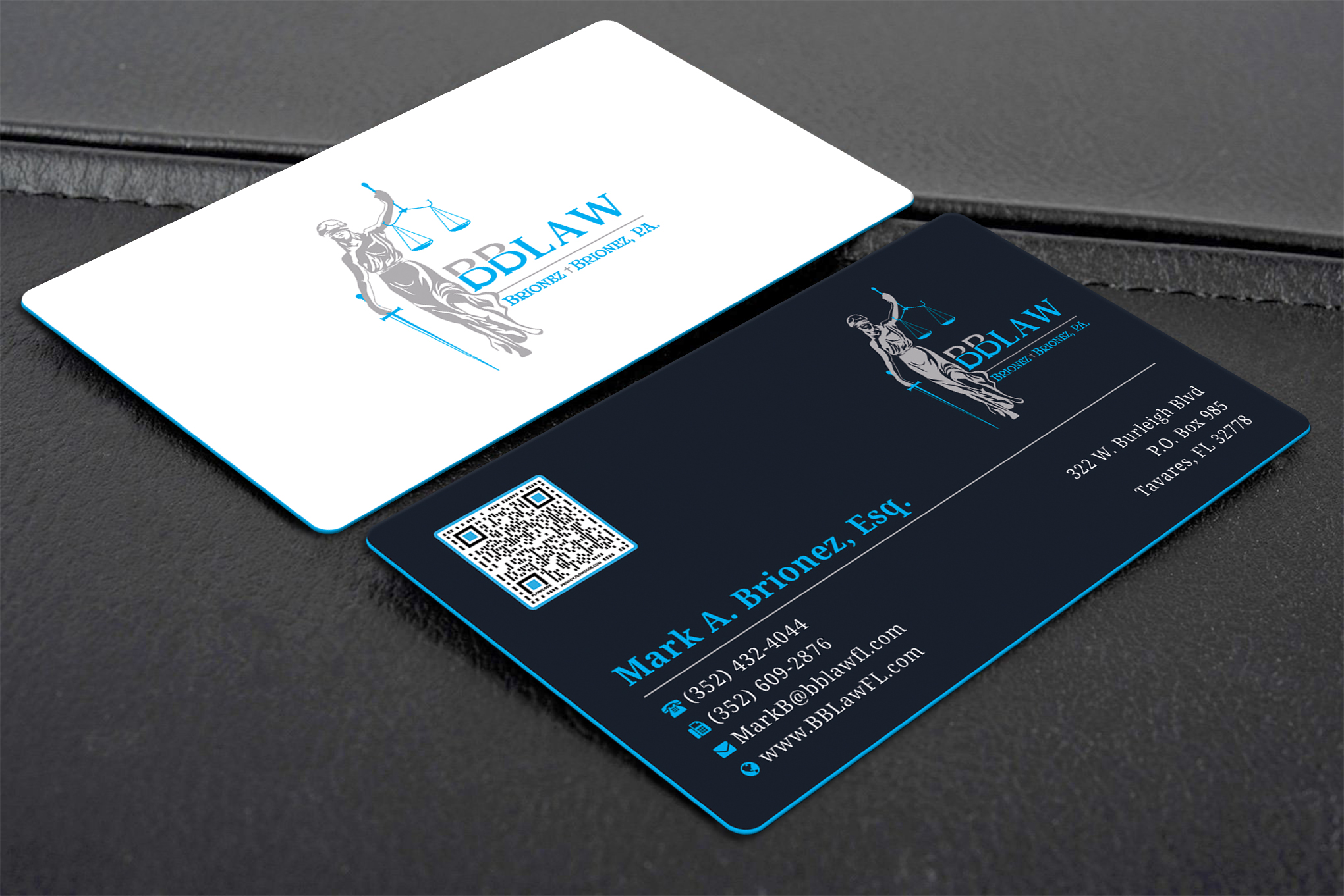 Business Card Design by Creative Moon Design for Brionez + Brionez, P.A. | Design #29436807