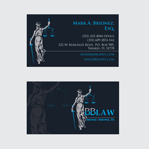 Professional law firm looking for new professional and eye-catching business card design | Design de Carte de Visite par DesignFriday