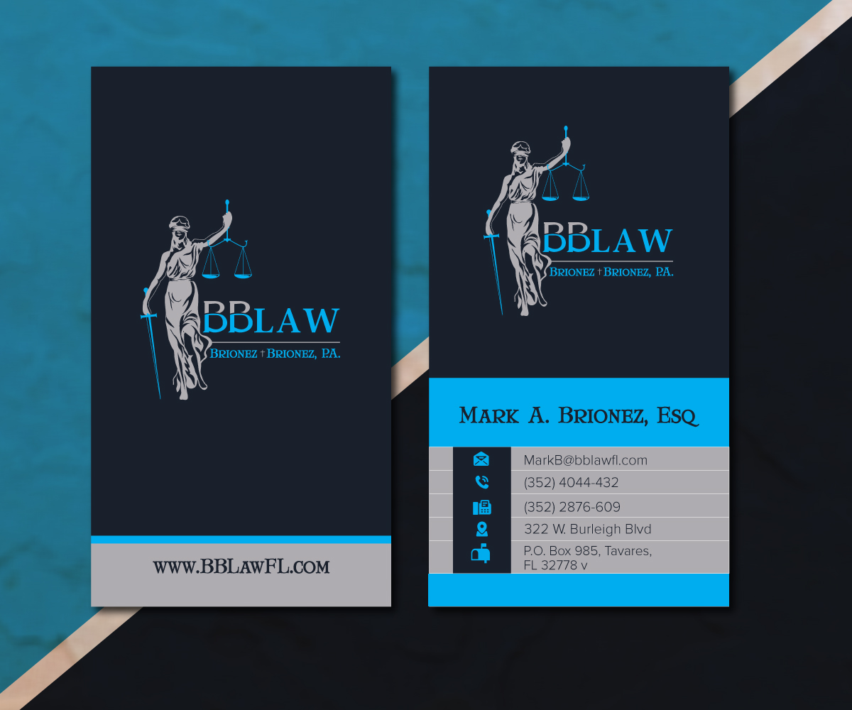 Business Card Design by NedalShaham for Brionez + Brionez, P.A. | Design #29436400