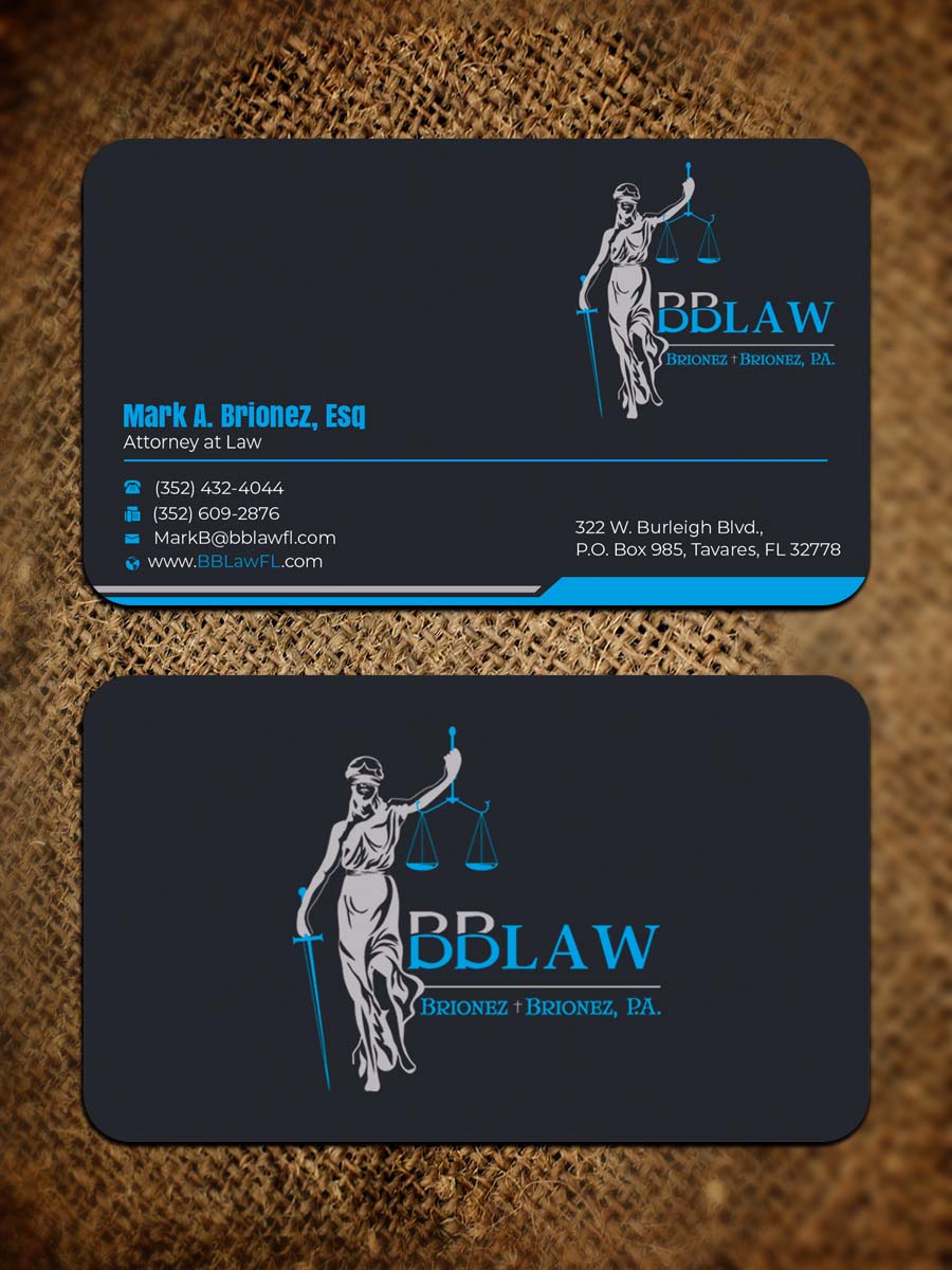Diseño de Tarjeta de Presentación por Graphixpointt para Brionez + Brionez, P.A. | Diseño #29432106