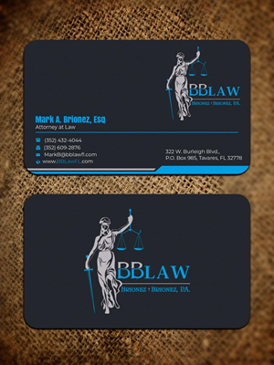 Diseño de Tarjeta de Presentación por Graphixpointt para Brionez + Brionez, P.A. | Diseño: #29432106