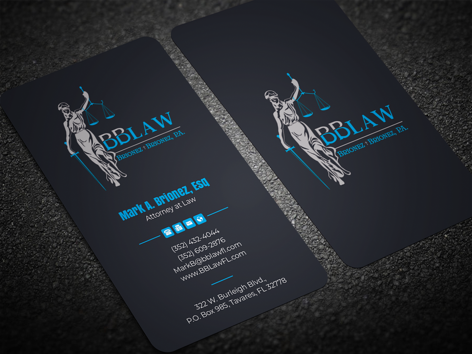 Business Card Design by Graphixpointt for Brionez + Brionez, P.A. | Design #29432174