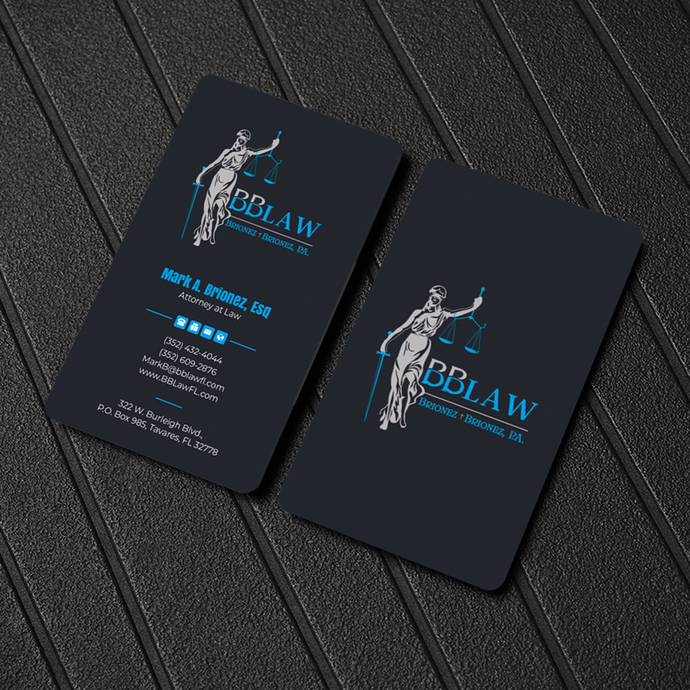 Business Card Design by Graphixpointt for Brionez + Brionez, P.A. | Design #29432175