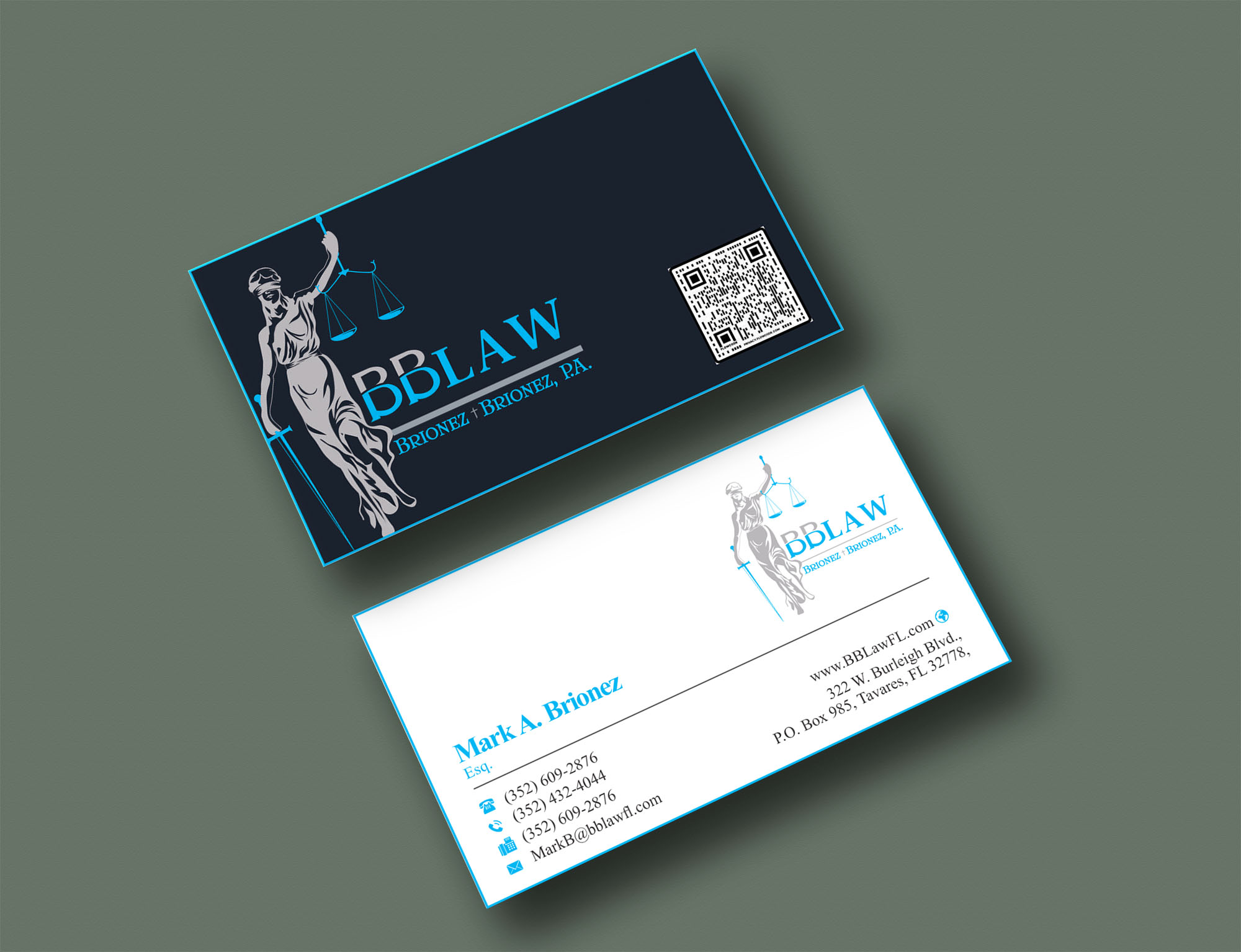 Diseño de Tarjeta de Presentación por jasmeen1975 para Brionez + Brionez, P.A. | Diseño #29429423