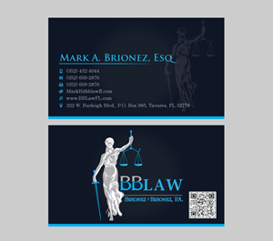Business Card Design by ISDA Designs for Brionez + Brionez, P.A. | Design: #29440609