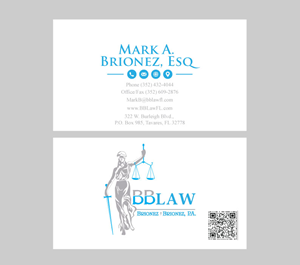 Business Card Design by ISDA Designs for Brionez + Brionez, P.A. | Design: #29440610