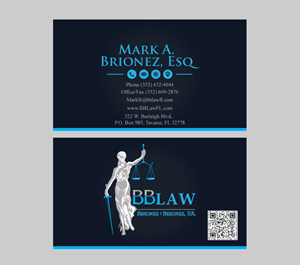 Business Card Design by ISDA Designs for Brionez + Brionez, P.A. | Design: #29440611