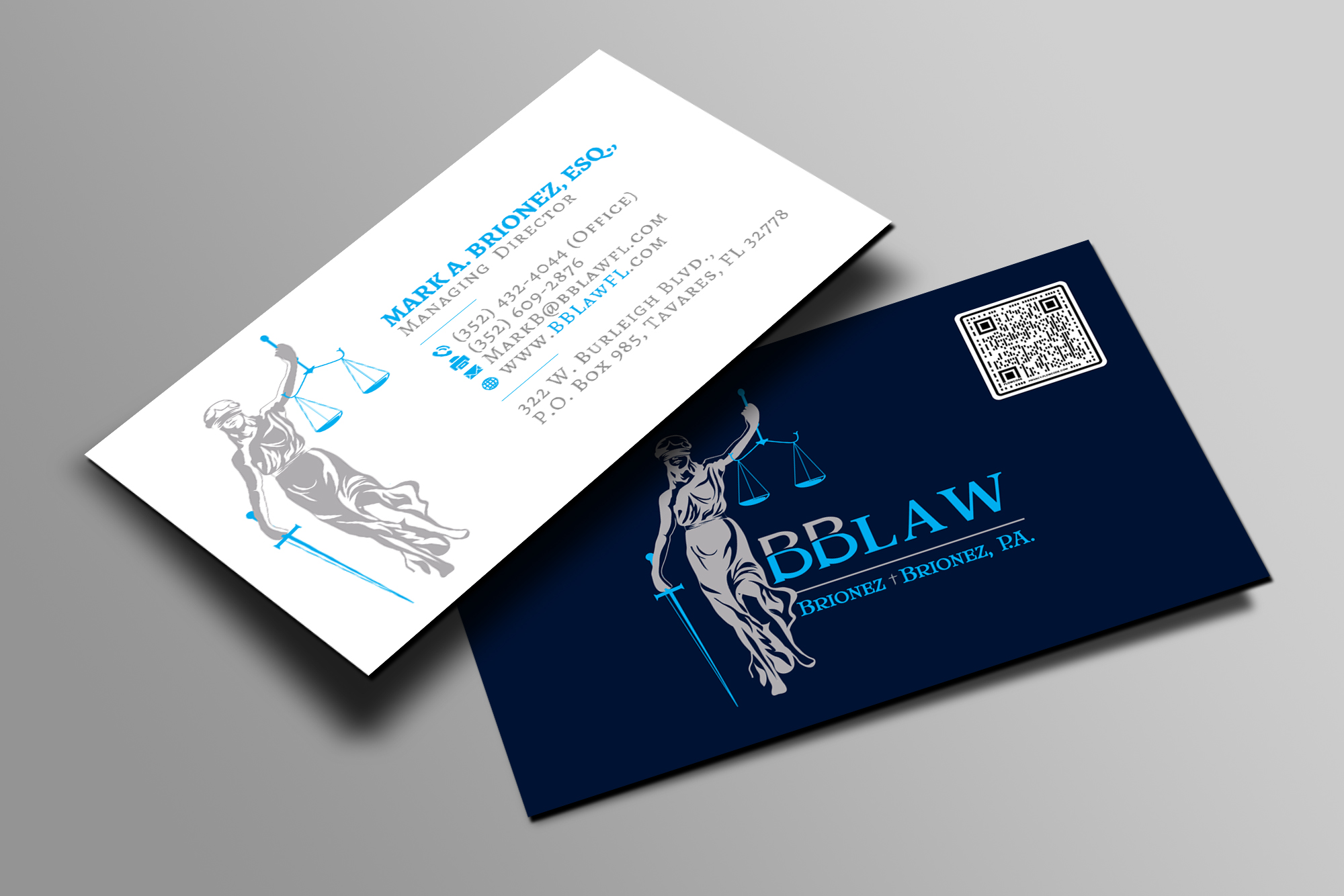 Business Card Design by Creations Box 2015 for Brionez + Brionez, P.A. | Design #29427920