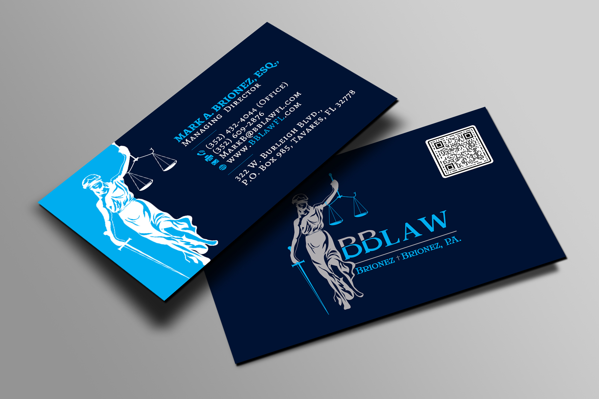 Business Card Design by Creations Box 2015 for Brionez + Brionez, P.A. | Design #29427921
