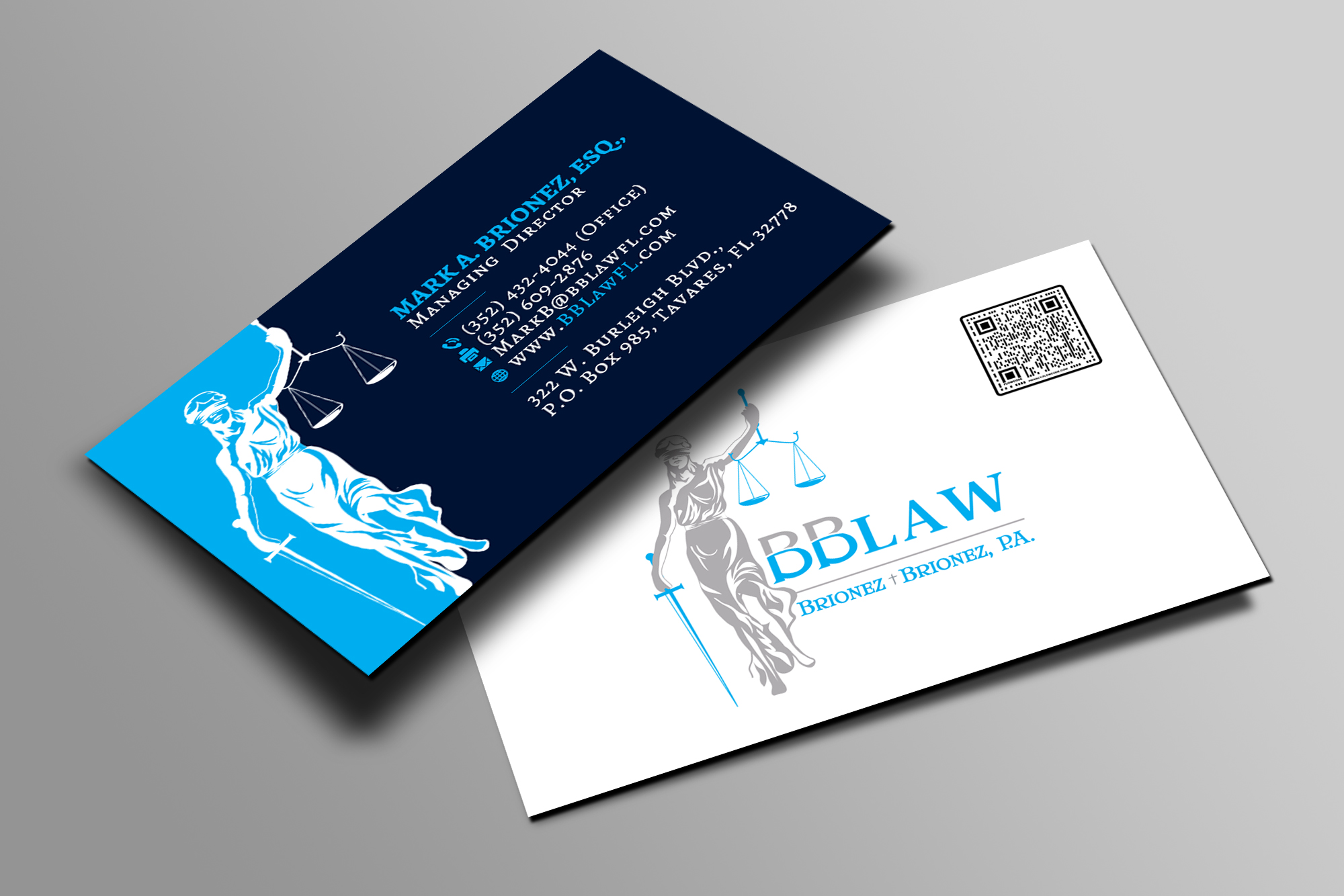 Business Card Design by Creations Box 2015 for Brionez + Brionez, P.A. | Design #29427923