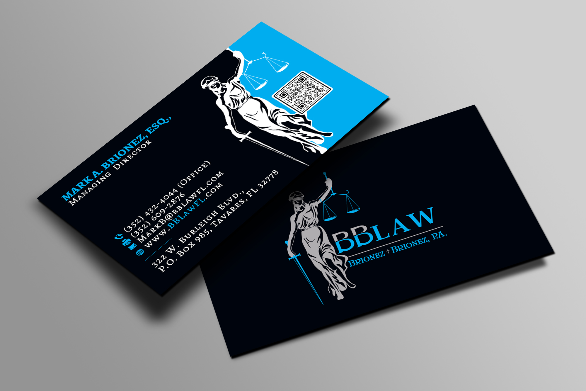 Diseño de Tarjeta de Presentación por Creations Box 2015 para Brionez + Brionez, P.A. | Diseño #29427924