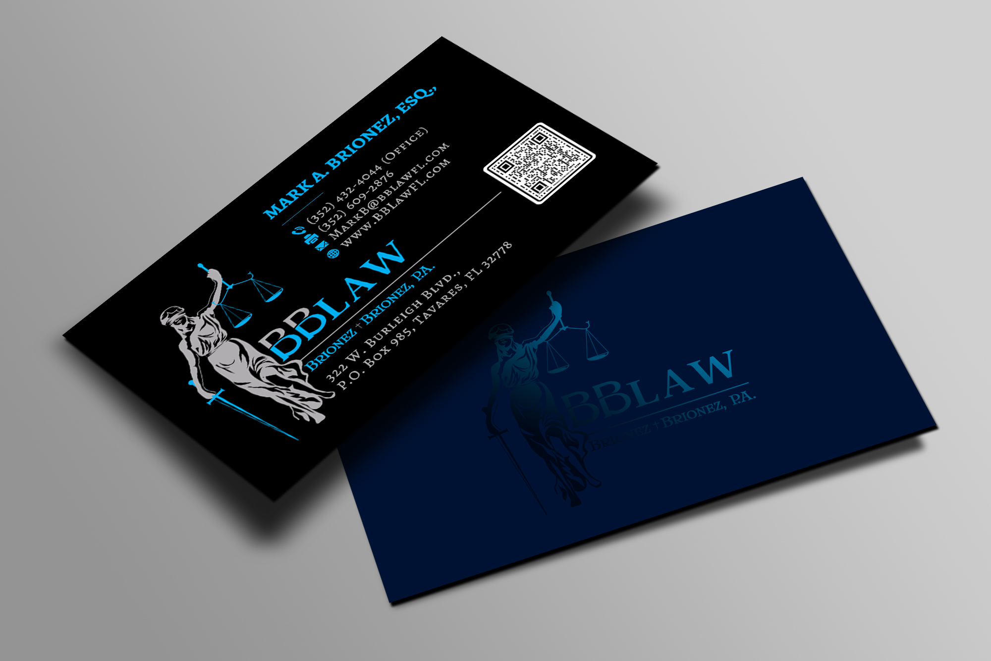 Business Card Design by Creations Box 2015 for Brionez + Brionez, P.A. | Design #29427972