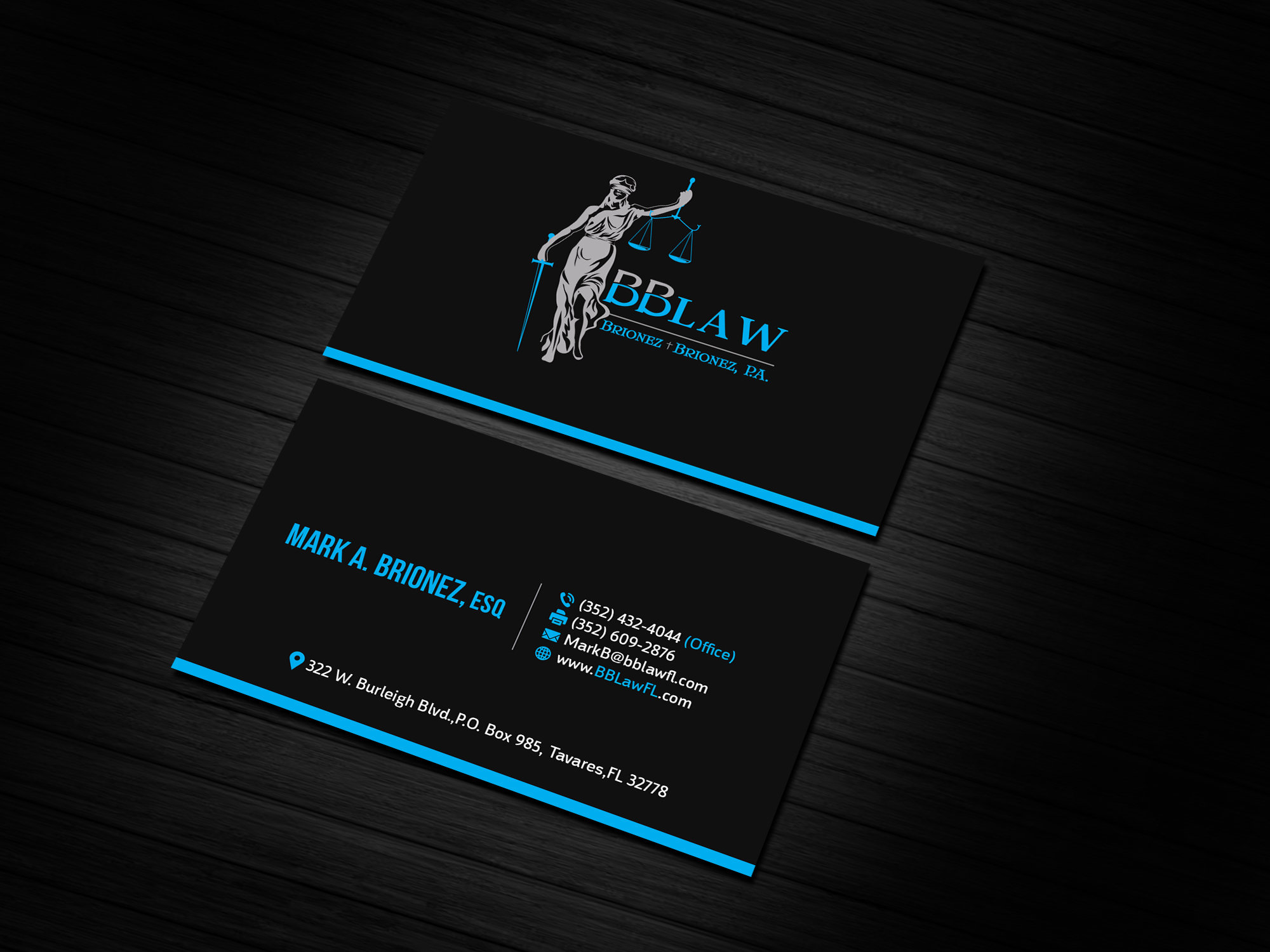 Business Card Design by Creations Box 2015 for Brionez + Brionez, P.A. | Design #29429299