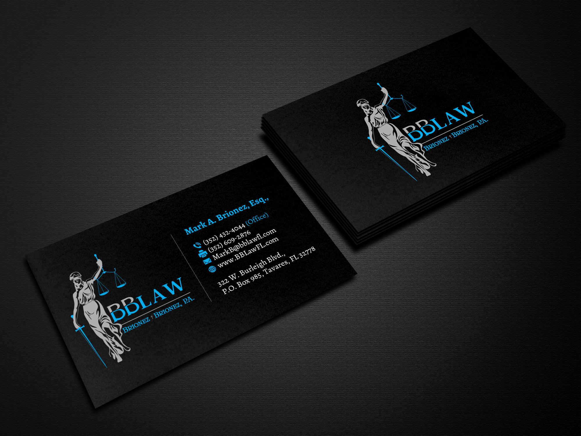 Diseño de Tarjeta de Presentación por Creations Box 2015 para Brionez + Brionez, P.A. | Diseño #29429302