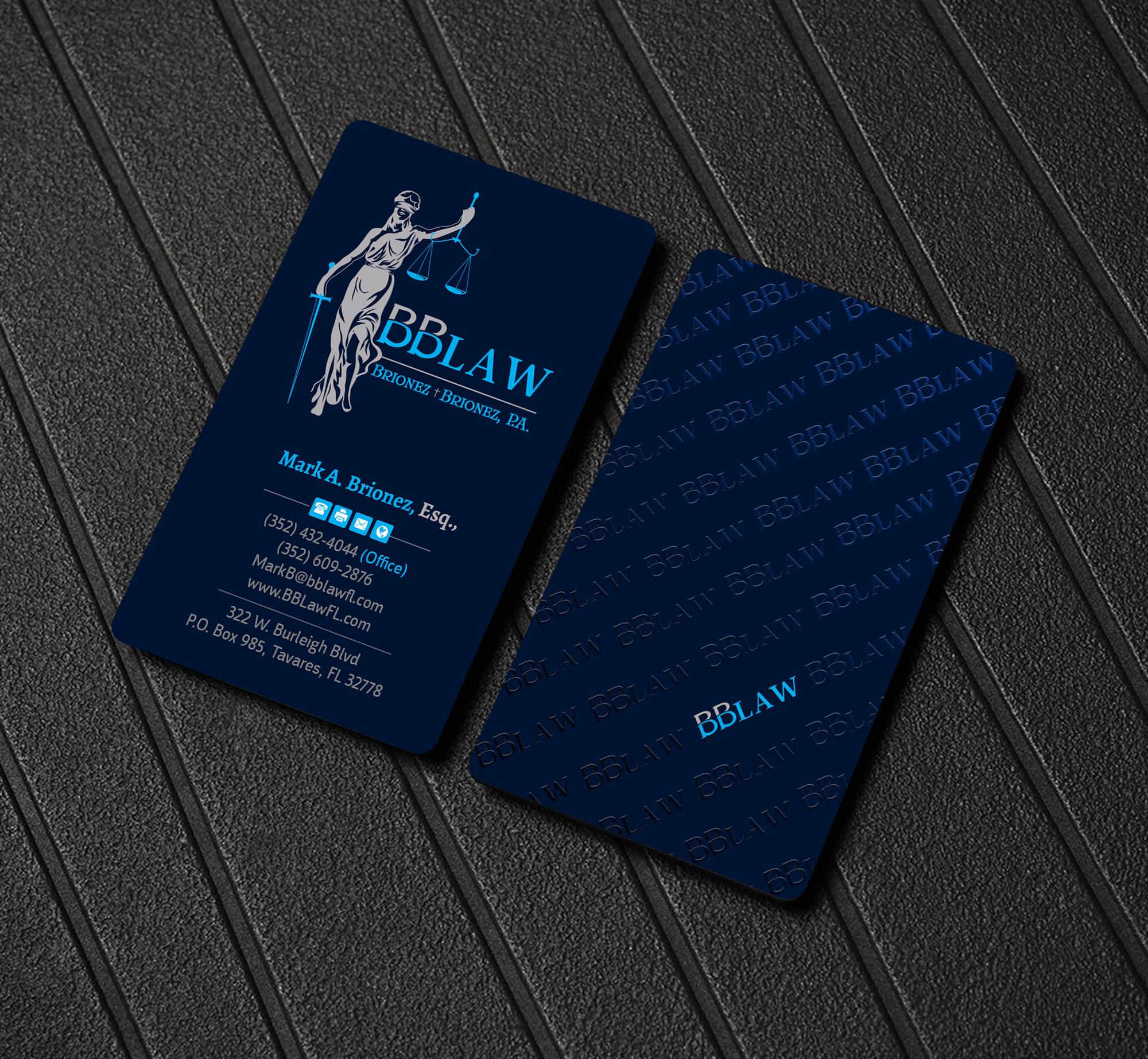 Business Card Design by Creations Box 2015 for Brionez + Brionez, P.A. | Design #29429305