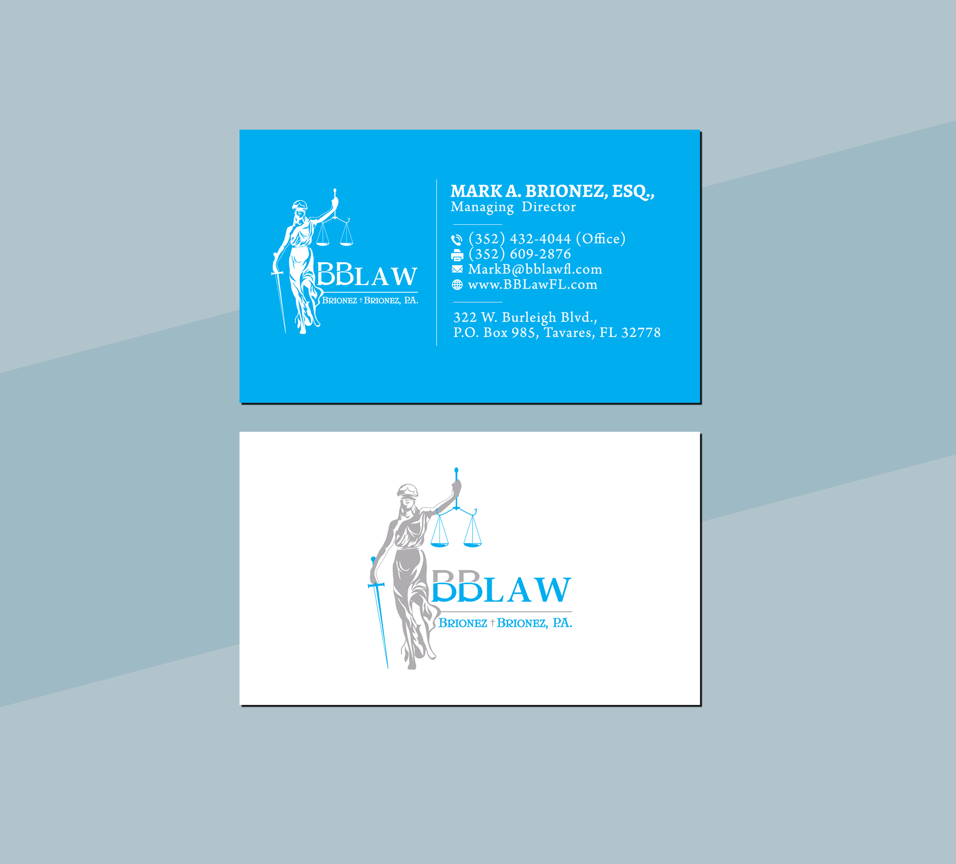 Business Card Design by Creations Box 2015 for Brionez + Brionez, P.A. | Design #29429623
