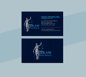 Design de Carte de Visite par Creations Box 2015 pour Brionez + Brionez, P.A. | Design : #29429632