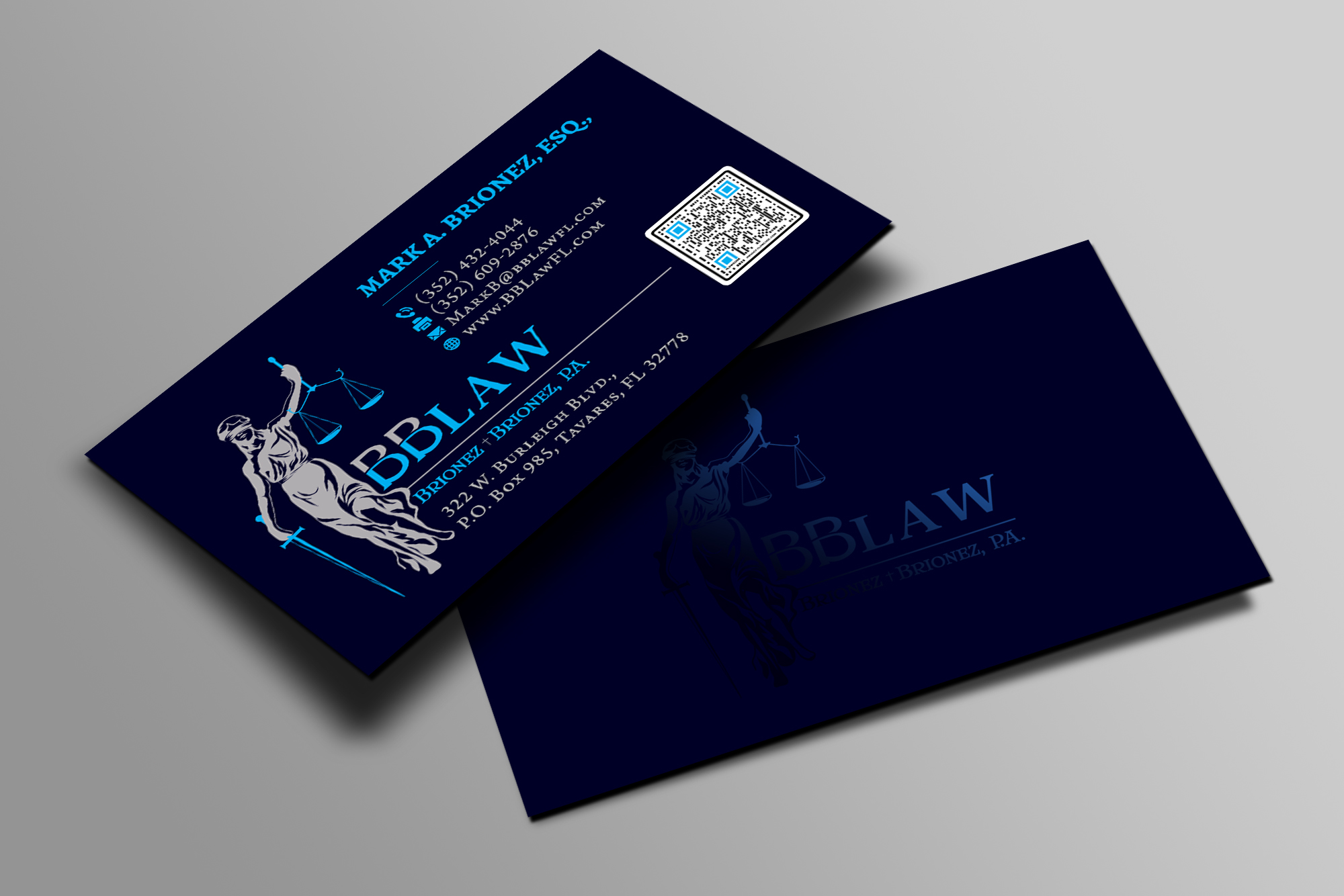 Business Card Design by Creations Box 2015 for Brionez + Brionez, P.A. | Design #29429950