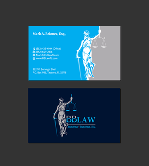 Business Card Design by Creations Box 2015 for Brionez + Brionez, P.A. | Design: #29432073