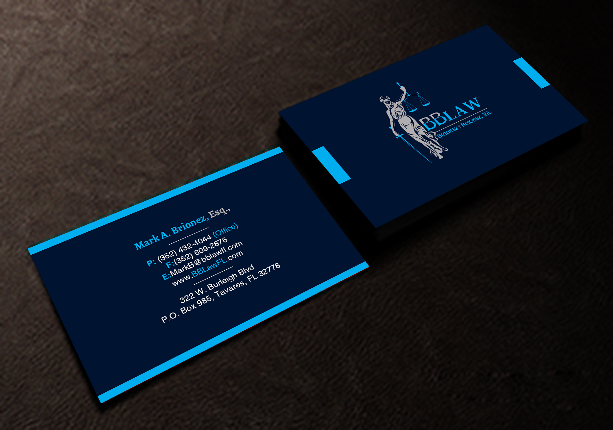 Business Card Design by Creations Box 2015 for Brionez + Brionez, P.A. | Design #29434007