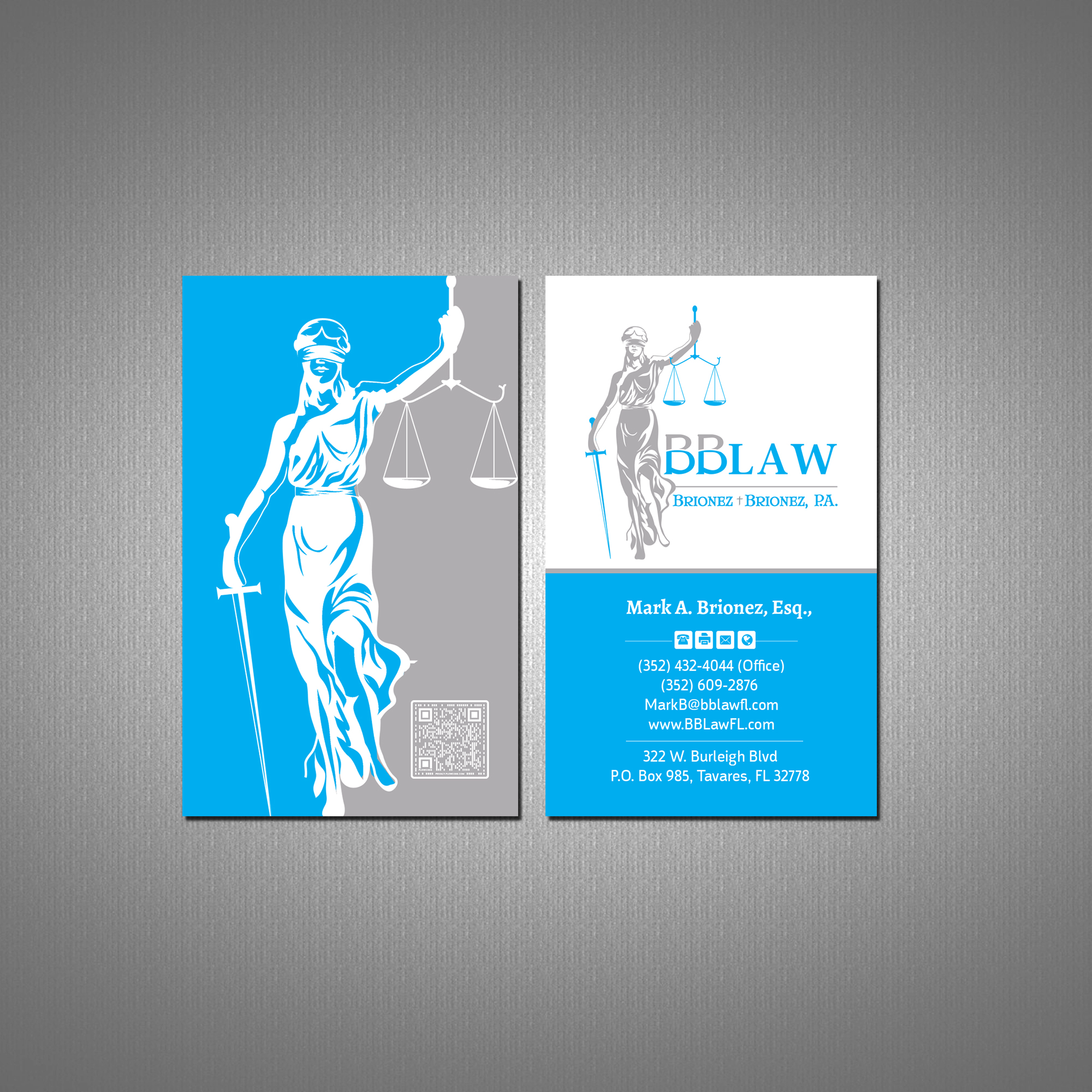 Business Card Design by Creations Box 2015 for Brionez + Brionez, P.A. | Design #29434009