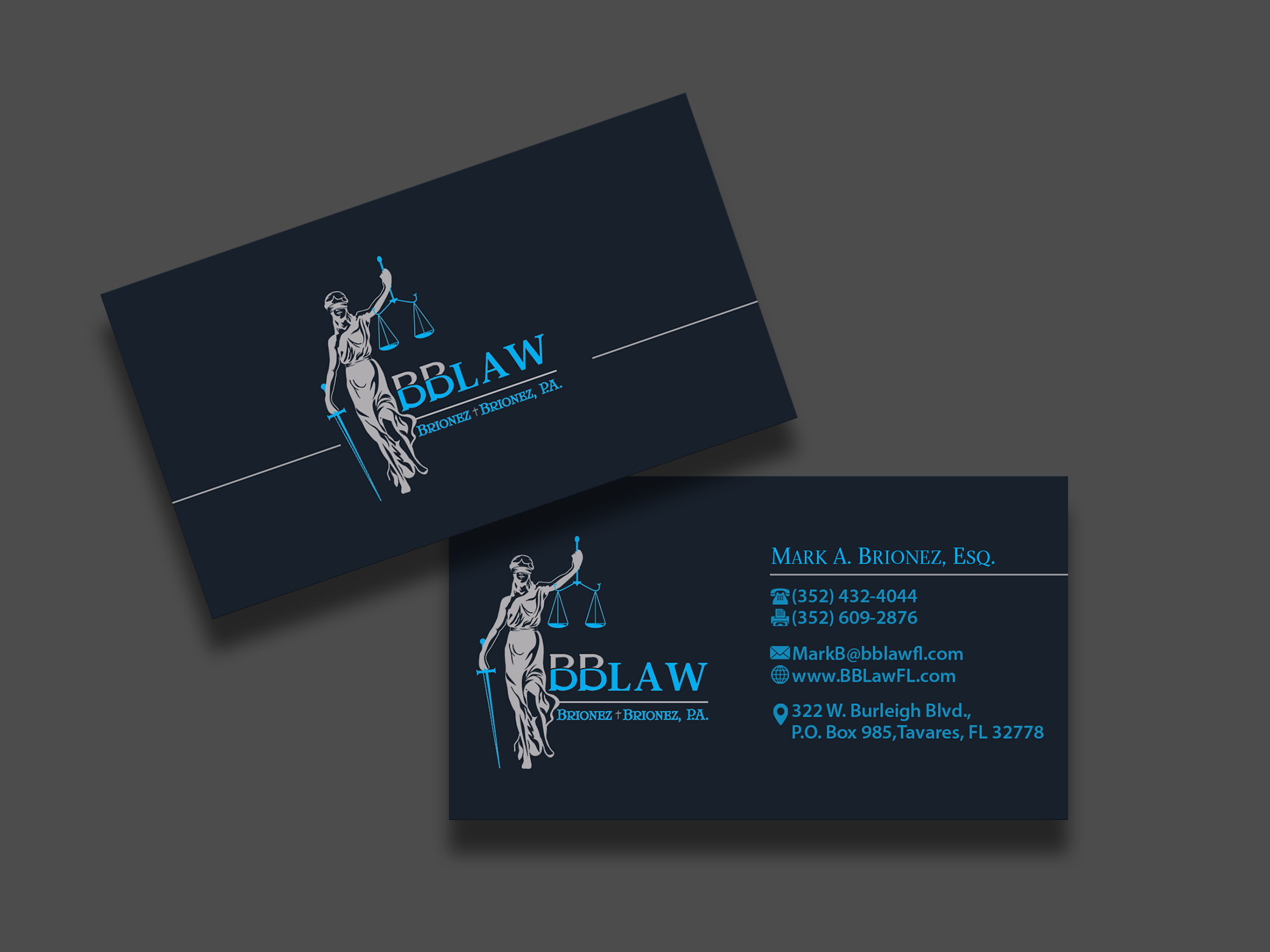 Business Card Design by Edirisingha for Brionez + Brionez, P.A. | Design #29434832