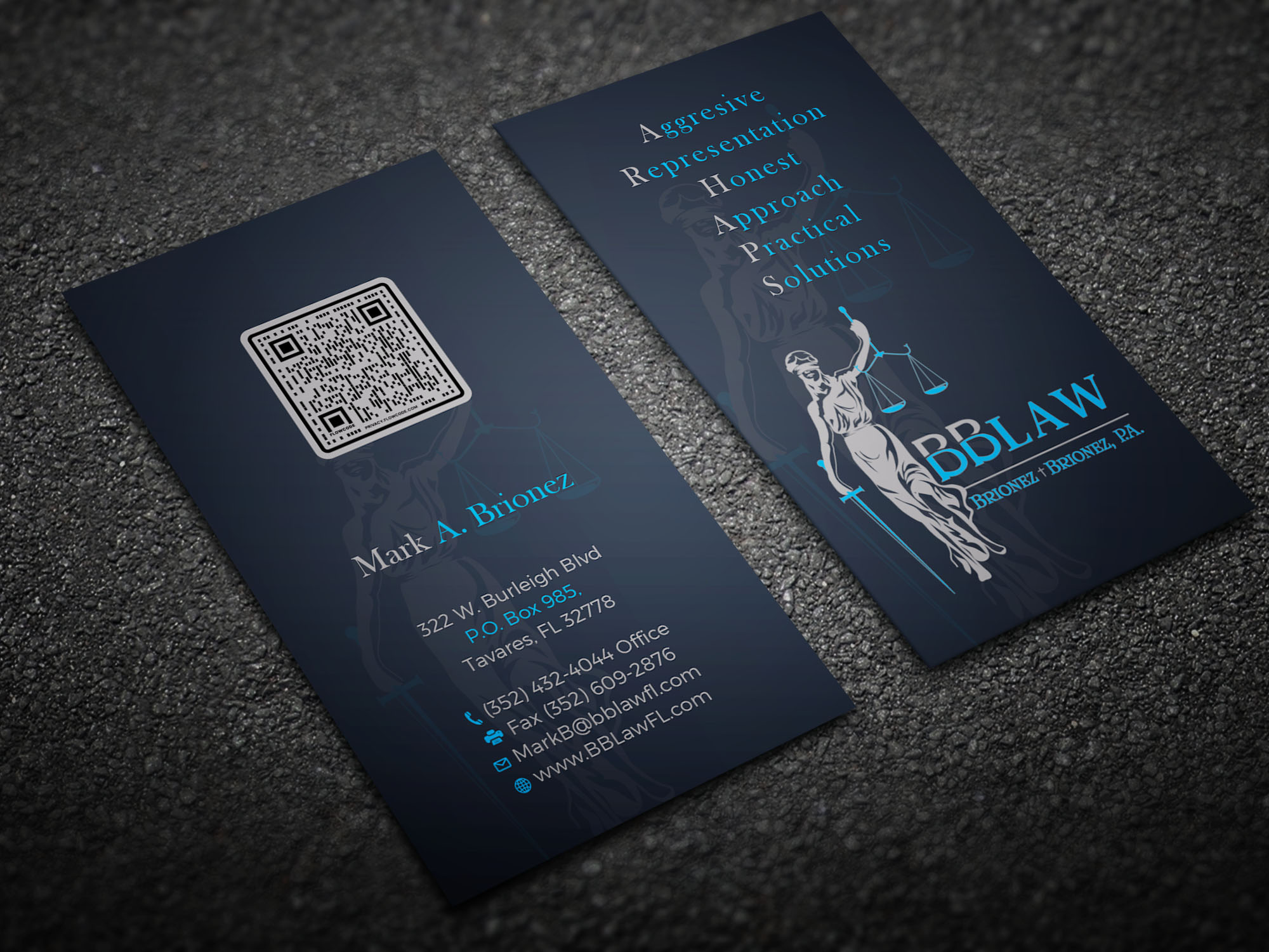 Diseño de Tarjeta de Presentación por Tripti Ranjan Gain para Brionez + Brionez, P.A. | Diseño #29433033