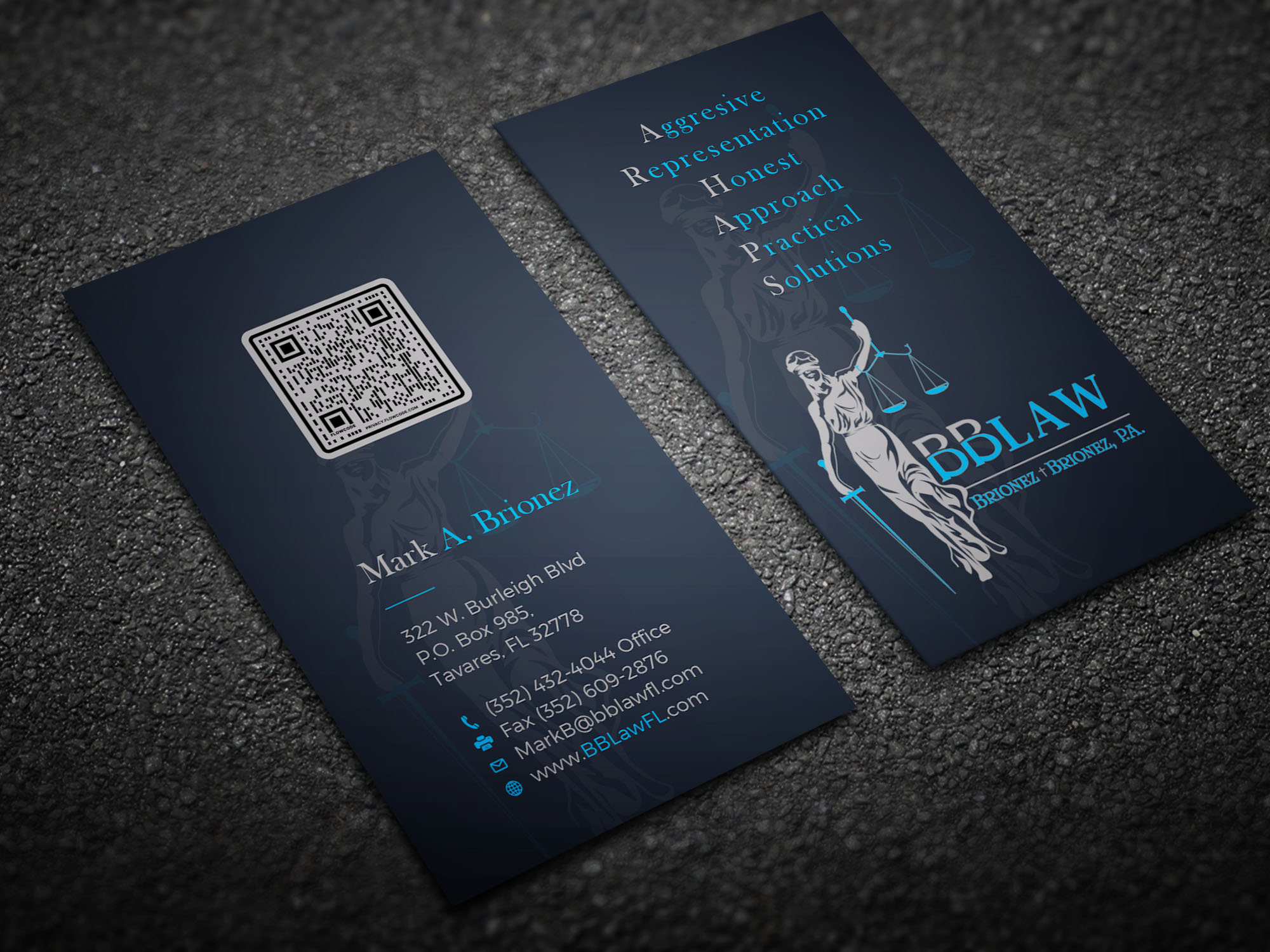 Diseño de Tarjeta de Presentación por Tripti Ranjan Gain para Brionez + Brionez, P.A. | Diseño #29433035