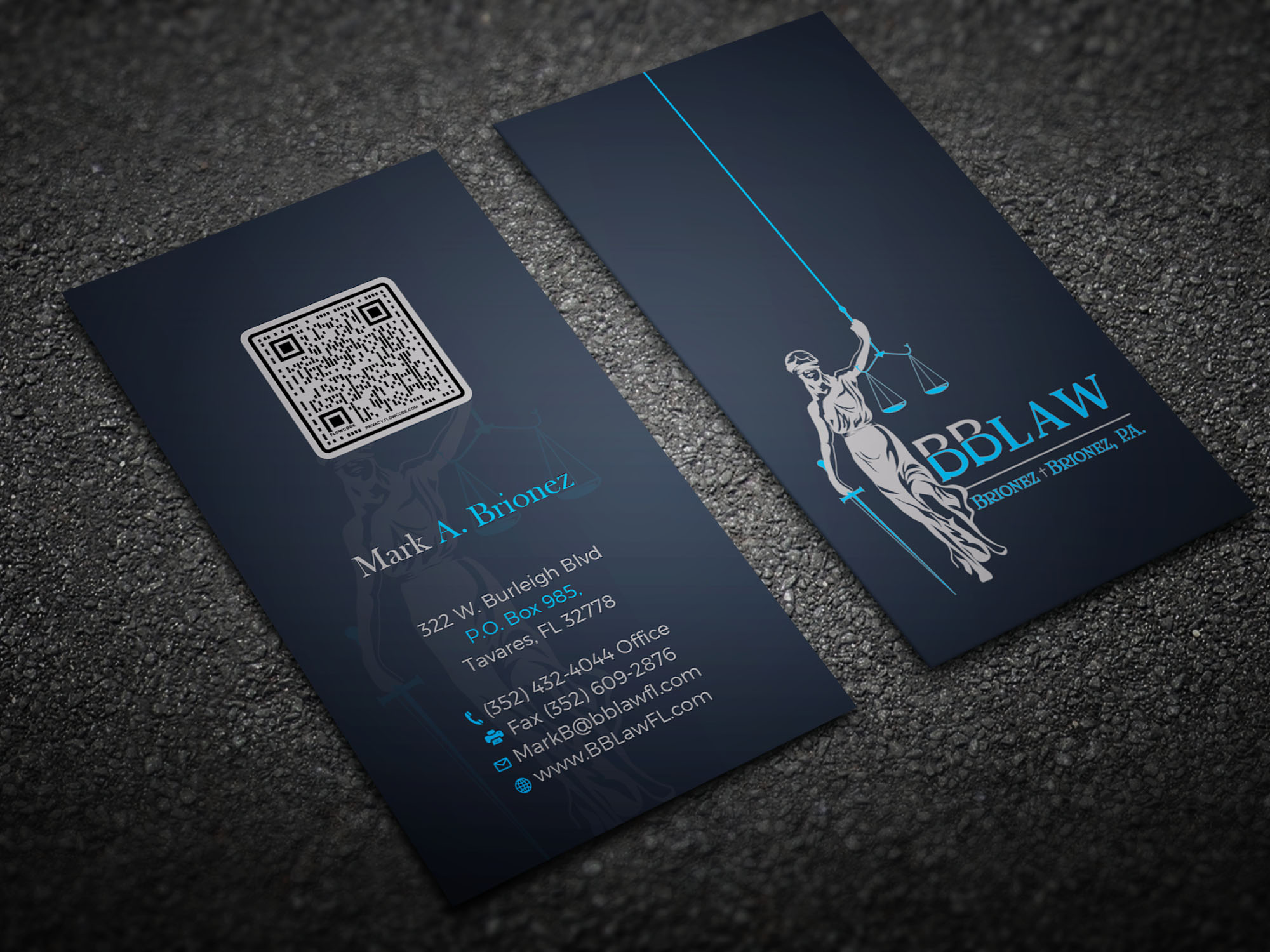 Diseño de Tarjeta de Presentación por Tripti Ranjan Gain para Brionez + Brionez, P.A. | Diseño #29433037
