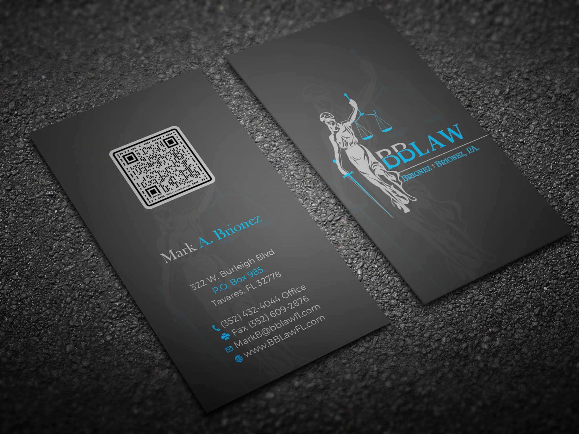 Diseño de Tarjeta de Presentación por Tripti Ranjan Gain para Brionez + Brionez, P.A. | Diseño #29433039