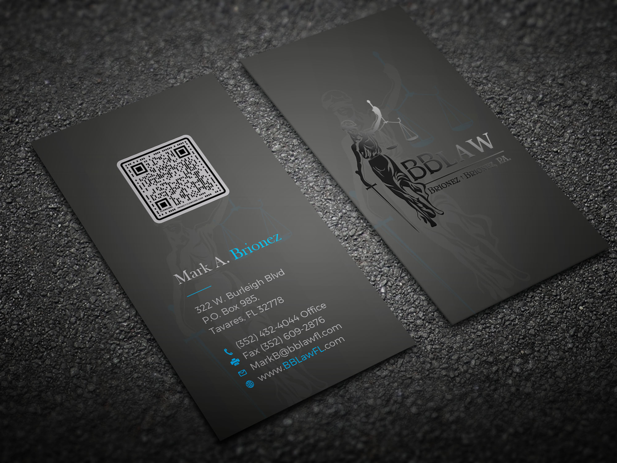 Diseño de Tarjeta de Presentación por Tripti Ranjan Gain para Brionez + Brionez, P.A. | Diseño #29433040