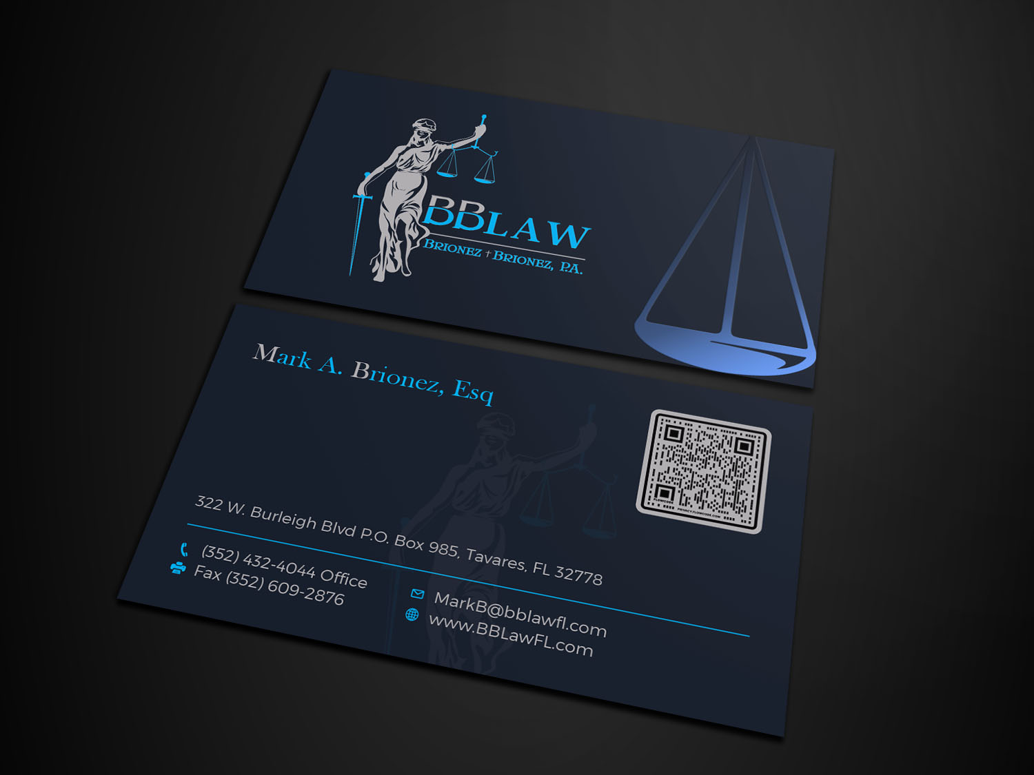 Business Card Design by Tripti Ranjan Gain for Brionez + Brionez, P.A. | Design #29434417